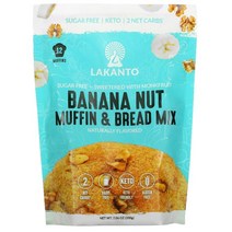 LAKANTO BANANA NUT MUFFIN & BREAD MIX 7.06 OZ (200, 단색, 한 사이즈