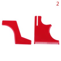 옆머리누르기 셀프다운펌 옆머리다운펌2/3/4Pcs 남자 수염 빗 헤어 트리머 플라스틱 남성 스타일링 미용 도, 02 B