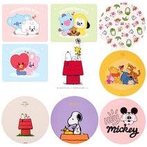 디즈니 스누피 정품 캐릭터 마우스 패드 휴대용 노트북 책상 매트 귀여운 미니 베이지 바이올렛 핑크 블루 토이스토리 미키마우스 곰돌이푸 치미 타타 알제이 BT21 라인프렌즈 다이소, 곰돌이푸 마우스패드