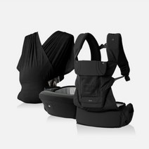 아기띠 신생아아기띠 애기띠 힙시트 아기슬링 국민아기띠 편한아기띠 베이비힙시트 아기힙시트 블랙, 포그내 넘버5 플러스 올인원 아기띠 블랙