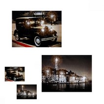 TYDL LED 캔버스 액자 인테리어 액자 40X30 3종 택1, 01 골든게이트브릿지