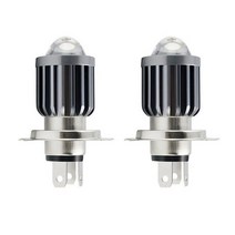 KR모터스 메가젯 오토바이 LED 확산렌즈 전조등 H4 1pcs