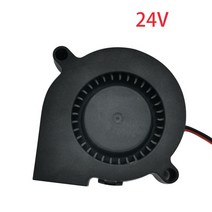 5015 12/24V 냉각 터보 팬 Brushless 3D 프린터 부품 2Pin 미니 압출기 DC 쿨러 플라스틱 송풍기 액세서리, 02 24V 5015 rushss