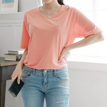 걸즈팩토리 여성용 R008 무지 심플 베이직 반팔 티셔츠