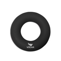VOLAR 도넛 지압 타원형 실리콘 악력기 [색상별강도], 기본형, 블랙 ( 70LB )