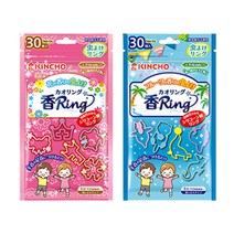 KINCHO 킨쵸 카오링 모기퇴치 팔찌 5+5, 핑크
