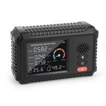 공기질측정기 실내 tvoc 5In 1 다기능 공기질 감지기 이산화탄소 CO TVOC 온도 습도 대기 질 모니터, 한개옵션0