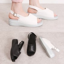 [애슬릿] 발 편한 통굽 여성 슬링백 샌들