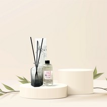 어느멋진날 디퓨저 작은정원향 팔각250ml[팔각공병+오일250ml+스틱10개], 브라운