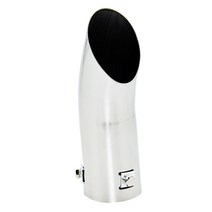59mm 스테인레스 스틸 꼬리 배기팁 라운드 머플러 파이프 자동차, 없음, 1개