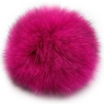 나은몰 여우털 방울(중) 폭스퍼 Fox Fur 악세사리 부자재 용품, 여우털 방울_17로즈 바이올렛윙스