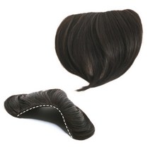 헤어볼륨 부분가발 블랙 피스 똑딱이 붙임 머리 뽕 여자 정수리옆머리 뒷머리 검정색