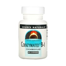 소스내추럴 Coenzymated B-1 코엔지메이트 코카복실라아제 티아민 60정
