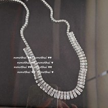 금도금 유화 포도 퍼플 인조 보석 눈물 목걸이 18K 금도금 반짝반짝 빛나는 큐빅 화이트 목걸이