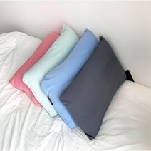 빨아 쓰는 편안한 비즈 사각 꿀잠 베개, 블루_선택안함