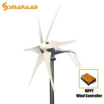 삼륜전기자전거 넘어지지않는 세발 전기자전거 1000w 풍력 터빈 발전기 12V 24V 48V 무료 대체 에너지 풍차, MPPT 컨트롤러 포함