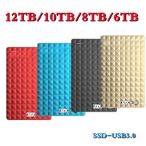 HDD USB3.0 12tb 8tb 4t ssd 외장 하드 디스크 드라이브 솔리드 하드, 10TB-황금