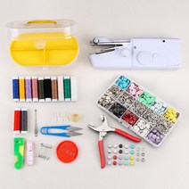 Roomxyd 바로딱 드륵이와 똑딱이 핸드 미니 미싱기 손재봉틀 똑딱이단추펜치 세트, 300세트, 300개