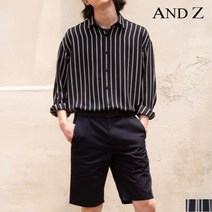 앤드지 앤드지 오버핏 시어서커 스트라이프 캐주얼 셔츠 BZA2WC1103