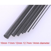 카본 큐대 당구채 10mm 탄소 섬유 바 단단한 막대 diy 모델 비행기 보강재 흑연 샤프트 3D 프린터 롤러, 01 500mm_02 11mm