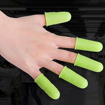 BUyuS핑거코트 손가락장갑 위생 손가락골무 손가락보호골무 골무 손가락골무 핑거커버 손가락보호 라텍스골무굿딜 브이숍, 오렌지-3p