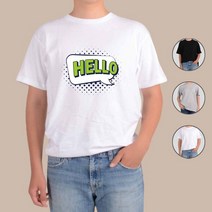 아토가토 팝아트 말풍선 유행어 헬로우 hello 티셔츠