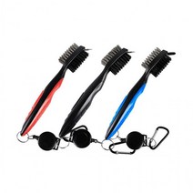 골프채세척 클리너 3in1 골프채 손질 브러쉬, 올블랙