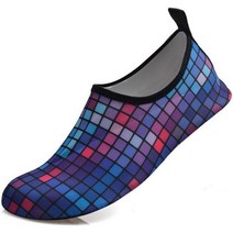 남자 여성 물놀이 워터 아쿠아 슈즈 신발 여름 물 신발 남성 수영 비치 양말 빅 플러스 사이즈 스니커즈 남성용 스트라이프 컬러풀