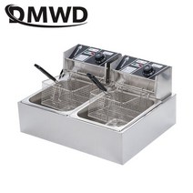 업소용 전기 튀김기 2구 1구 수유식 초음파 미니 윤식당 dmwd 상업용 더블 오일 실린더 딥 프라이 감자 튀김 튀김 기계 오븐 뜨거운 냄비 프라이드 치킨 그릴 eu us, 110v, 일본