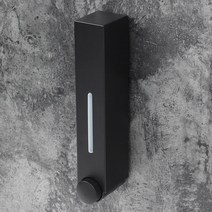 DISPENSER 푸시형 벽걸이 물비누 디스펜서 1구 black 420ml, 단품, 상세페이지 참조