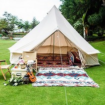 몽골텐트 캐노피 천막 캠핑 그늘막 창고 대형 감성 텐트 쉘터 특이한 야외 두꺼운 인도 라이트 럭셔리 면직물 유르트 캠프 장비 방수, 없음