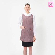 [예경] 구김없는 포그니 기능성 데님 원피스 앞치마, PO-8501/대/밤색, 1개