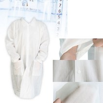 일회용 위생복 제약 식품 실험 연구실 부직포 가운, L
