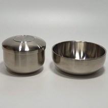제사밥그릇 스텐 이중보온식기 (수저 별도구매), 대, 1개