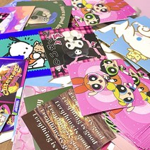 랜덤 도무송 다꾸 스티커 (40장/ 90장), 90장