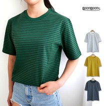 붐붐스 B 스트라이프 반팔 티셔츠