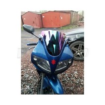 오토바이 윈드스크린 바람막이 보조실드 숏 윈드 스크린 2003 스즈키 SV650S SV1000S SV 650 1000 S, 04 Black Iridium
