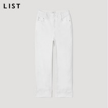 LIST_02 [리스트] 컷팅 턴업 스트레이트 데님 팬츠_TSMSLM62030_OW