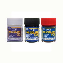 mr.hobby GUNGX001 군제 GX 도료 (18ml) (선택), GX-002 UENO BLACK (유광)