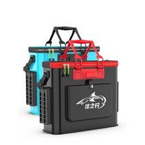 쭈꾸미 태클박스 소형 태클박스 쭈꾸 낚시전용가방 루어박, 블루 42CM 사이드 백 + 인서트 로드 슬롯