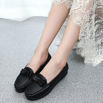 여성용 리본 장식 단화 로퍼 CS033