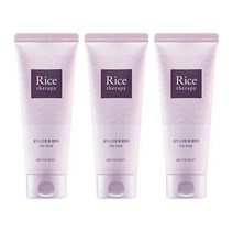 라이스테라피 폼클렌징 150g 사철쑥약산성 3개 온더바디, 라이스테라피 폼클렌징 쌀겨스크럽 150g 3개