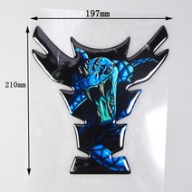 바이크 스티커 슈퍼커브 오토바이 유니버설 탱크 패드 프로텍터 데칼, 3-1pc 무료 키체인