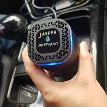 피톤치드 차량용 방향제 제스퍼 에어피톤 (배터리형) 피톤치드향, 블랙(5Pin)1+리필1