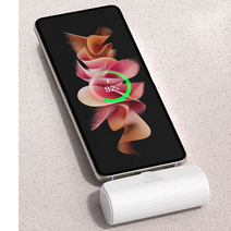 깔끔사용 간편휴대 도킹형 핸드폰충전기 전기종 군부대사용 갤럭시 5000mAh 아이폰 LG 보조배터리 파워뱅크, 선택1번 C타입 - 블랙