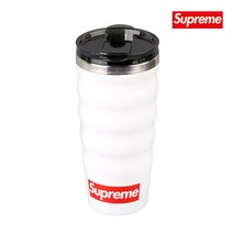 Supreme 웨이브 보온보냉 텀블러, 화이트, 450ml
