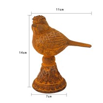 빈티지 새 장식 오브제 철재 엔틱 정원데코 소품, D