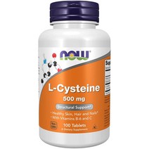 나우푸드 L시스테인 타블렛 500mg 비타민B C함유