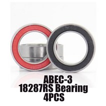 18287-2RS 베어링 18*28*7mm 4Pcs ABEC-3 18287 RS DT 스위스 자전거 허브 전면 후면 휠 18 28 7 볼, 한개옵션0