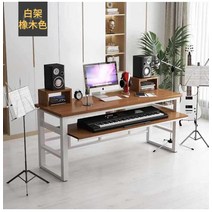 미디책상 미디데스크 테이블 뮤지션 건반 피아노 책상, . + 160*60*83화이트선반+오크톤브라켓길이145